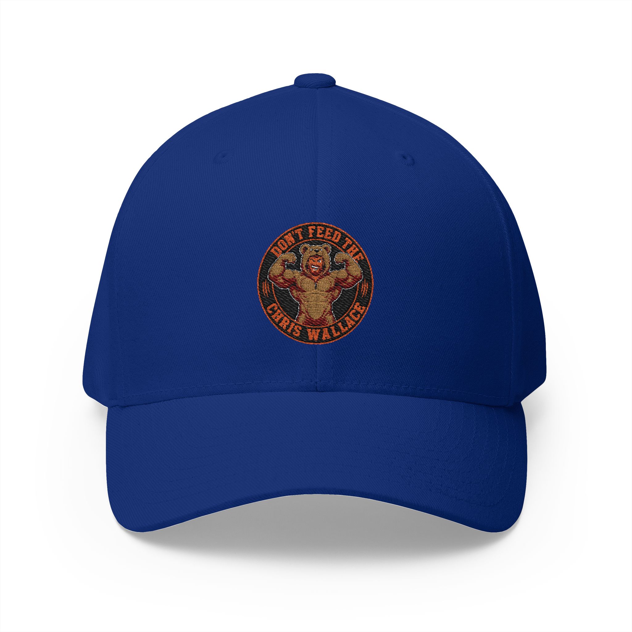 Don't Feed the Chris Wallace Bear embroidered cap | Structured Hat - Image 9