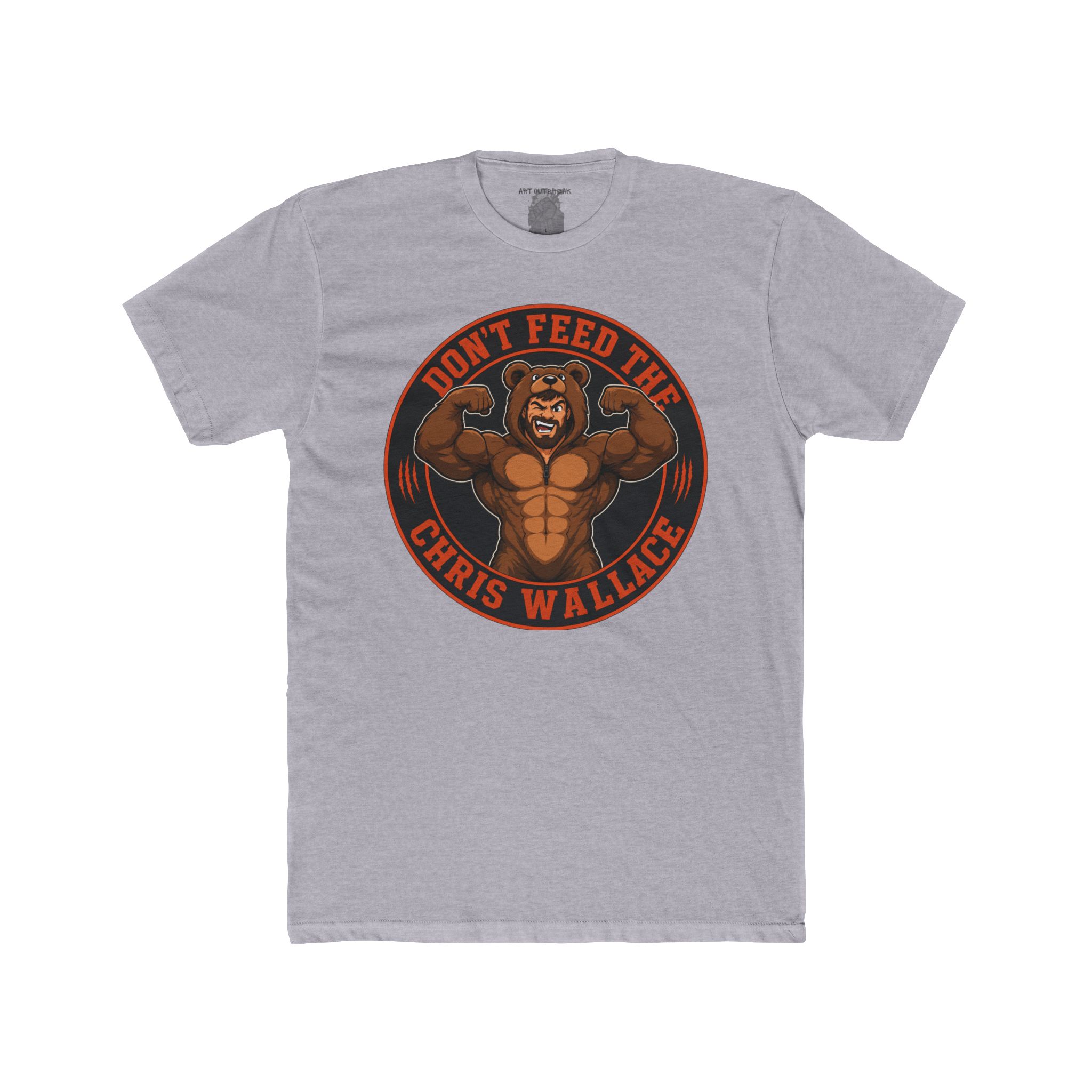 Don’t Feed The Chris Wallace Tee | Muscle Bear Graphic Shirt - Image 6
