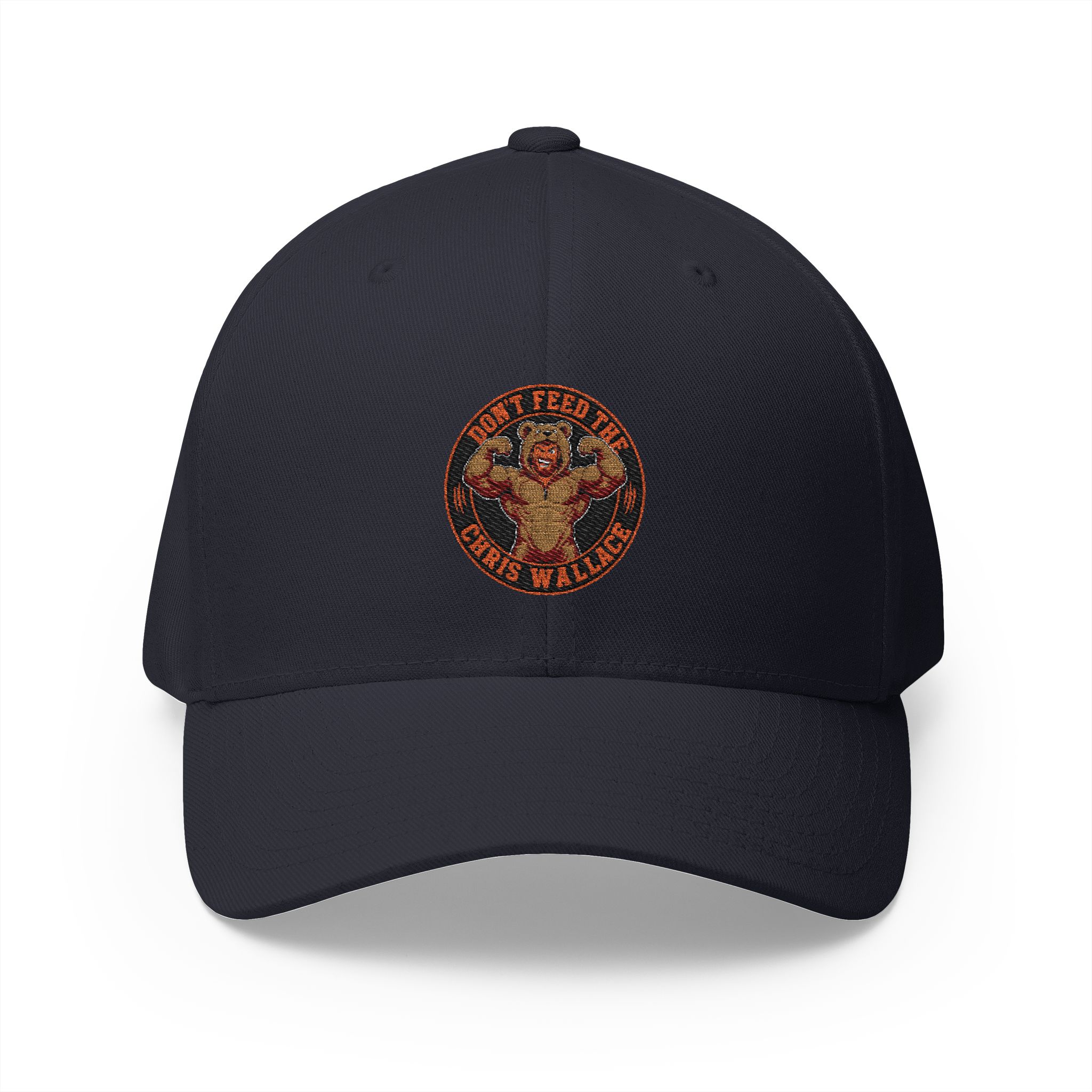 Don't Feed the Chris Wallace Bear embroidered cap | Structured Hat - Image 10