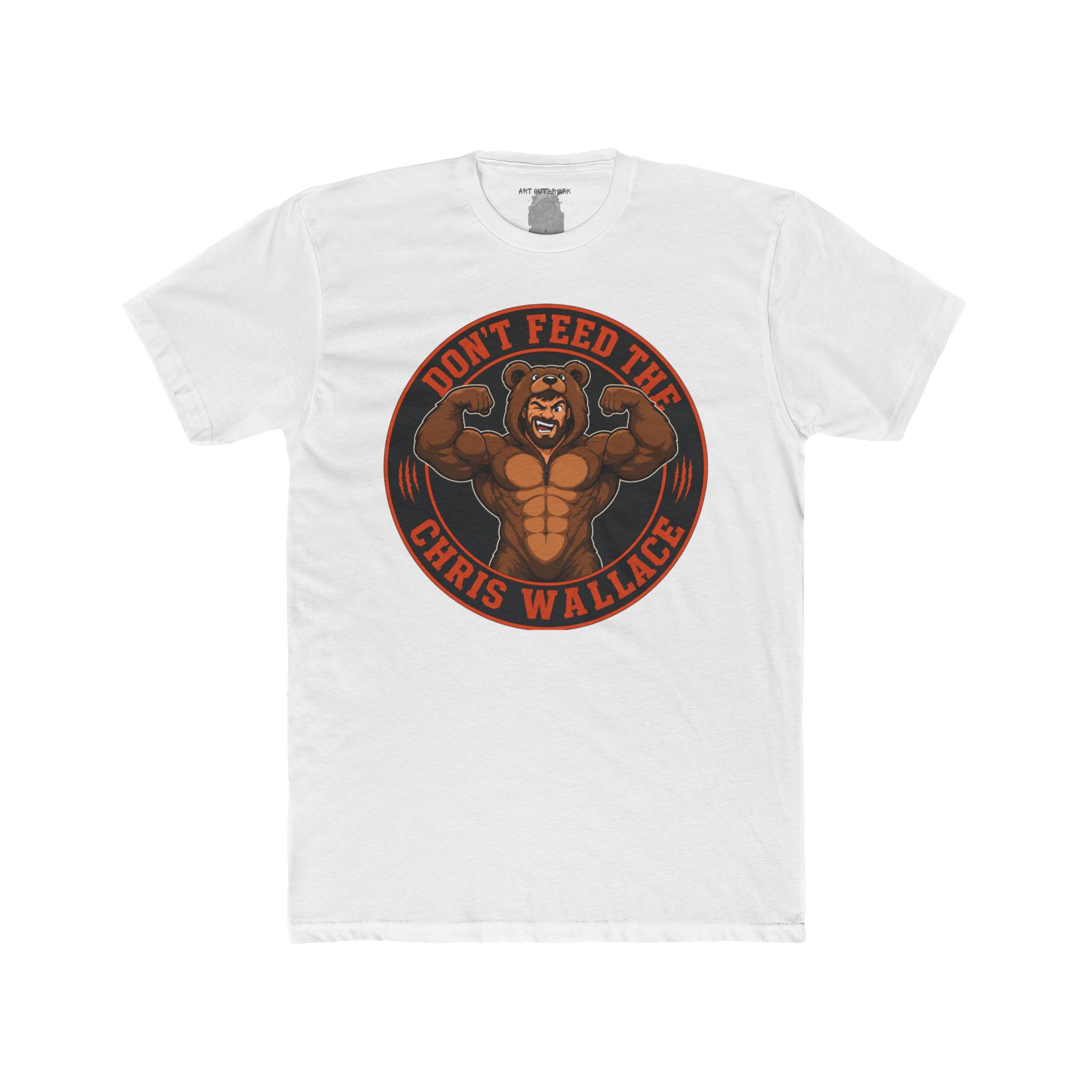 Don’t Feed The Chris Wallace Tee | Muscle Bear Graphic Shirt - Image 4