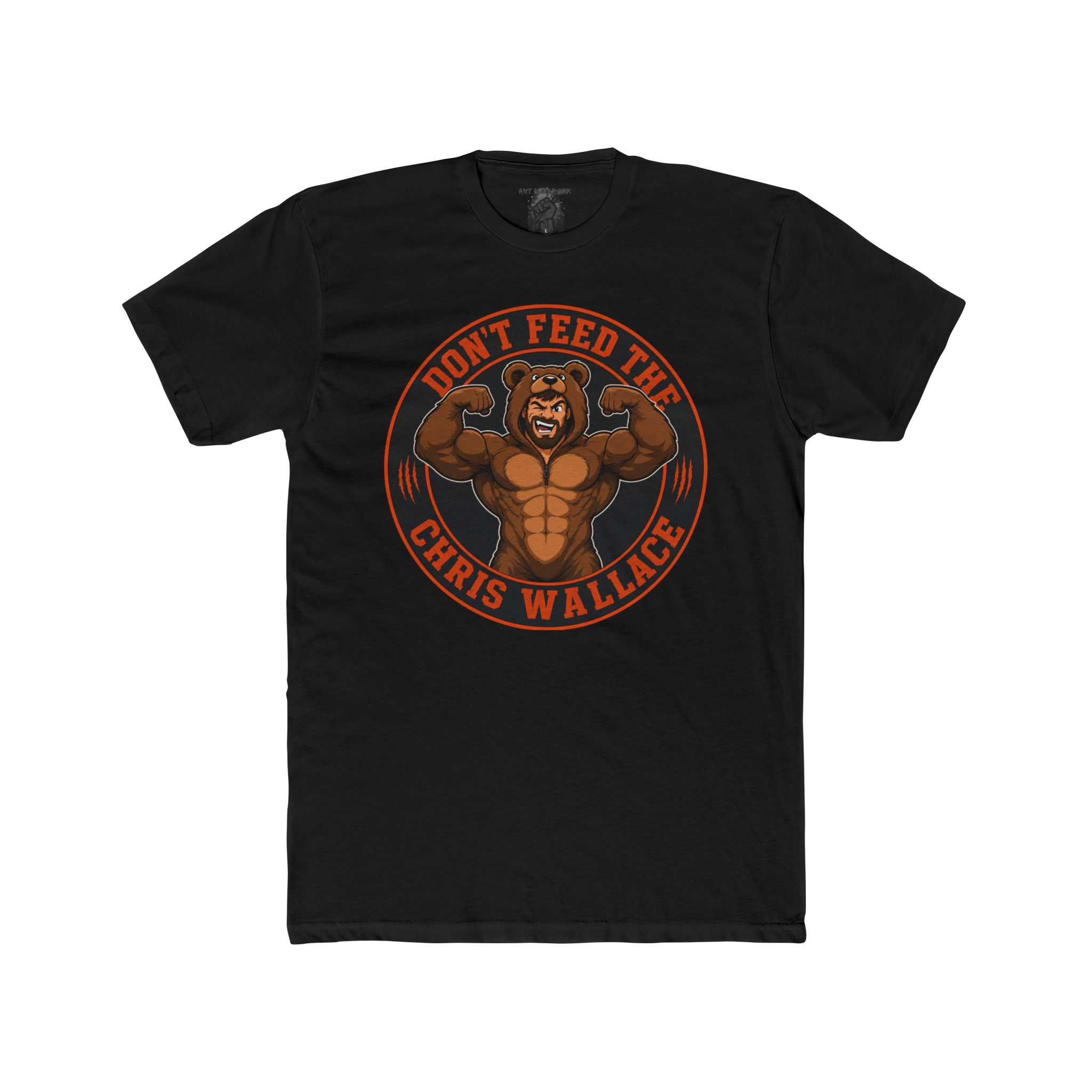 Don’t Feed The Chris Wallace Tee | Muscle Bear Graphic Shirt - Image 3