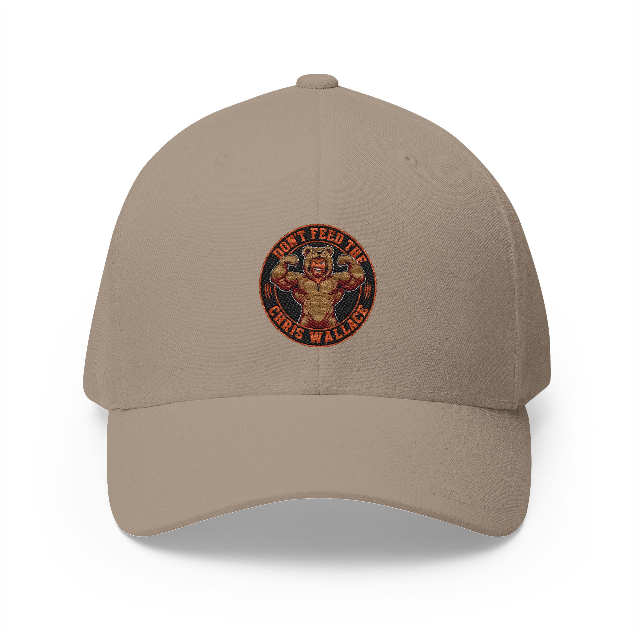 Don't Feed the Chris Wallace Bear embroidered cap | Structured Hat - Image 5