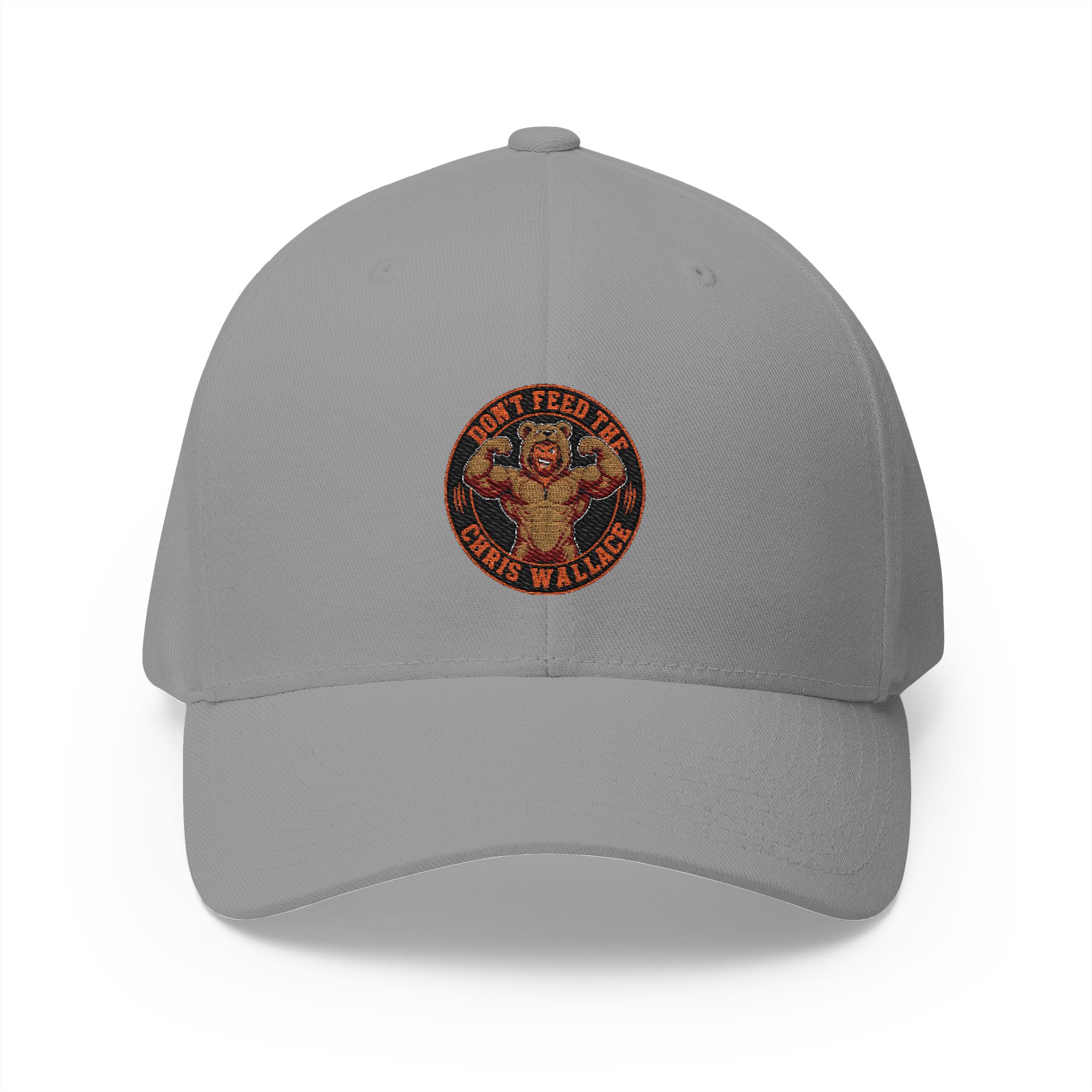 Don't Feed the Chris Wallace Bear embroidered cap | Structured Hat - Image 3