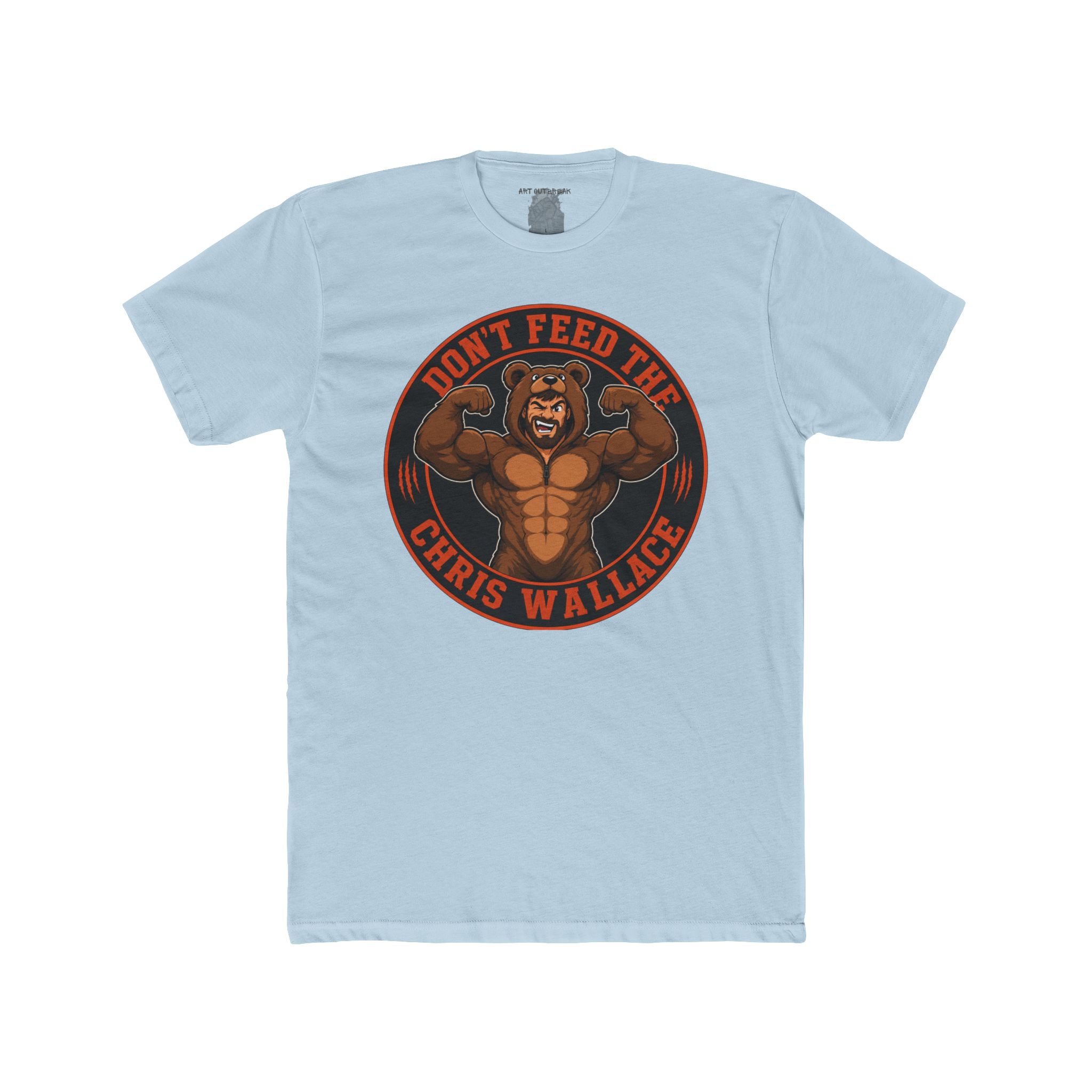 Don’t Feed The Chris Wallace Tee | Muscle Bear Graphic Shirt - Image 13