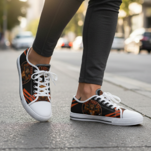 DFCW Canvas Low-Top — Black + White
